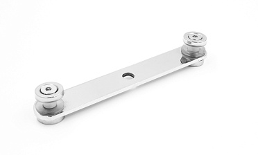 Стеклодержатель пластинчатый штампованный 3хМ8, по центрам 170х4 мм, полированный, шайбы 4 мм штамп., под стекло 6-12 AISI201 k047-6 купить в Омске Стеклодержатель пластинчатый штампованный 3хМ8, по центрам 170х4 мм, полированный, шайбы 4 мм штамп., под стекло 6-12 AISI201 k047-6 купить в Омске