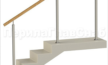 Нержавеющие ограждения без ригелей с квадратным деревянным поручнем и квадратными стойками в Омске. Готовые проекты ПерилаГлавСнаб Нержавеющие ограждения без ригелей с квадратным деревянным поручнем и квадратными стойками в Омске. Готовые проекты ПерилаГлавСнаб