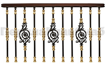 Латунные перила для лестниц серии – Намибия L07 в Омске. Готовые проекты ПерилаГлавСнаб Латунные перила для лестниц серии – Намибия L07 в Омске. Готовые проекты ПерилаГлавСнаб