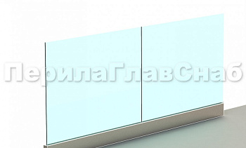 Ограждение без поручня на профиле в Омске. Готовые проекты ПерилаГлавСнаб