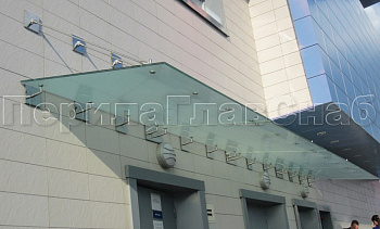 Стеклянные козырьки и навесы в Омске. Готовые проекты ПерилаГлавСнаб Стеклянные козырьки и навесы в Омске. Готовые проекты ПерилаГлавСнаб