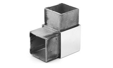 Поворот поручня 40х40 мм, нержавеющая сталь AISI 304, полированная k365 купить в Омске