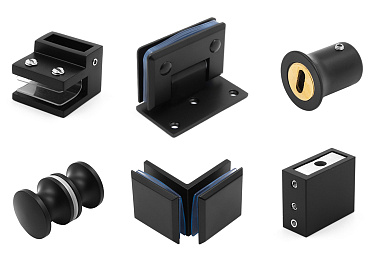 Черная фурнитура для душевых кабин купить в Омске