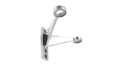 Крепление рутеля к стене, двойное, фланец с тремя отверстиями, AISI 304 k612-2 купить в Омске