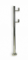 Стойка для пандуса: под 2 поручня Ø38,1 мм для инвалидов, полированная, высота 900 мм  (AISI 304) k750 купить в Омске