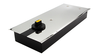 Доводчик для стеклянной двери до 100 кг EN4, напольный, 500 тыс, циклов, нержавеющая сталь AISI 304, полированная t184-3 PSS  купить в Омске