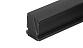 Подставка для стекла в профиль т40, материал ТЭП, цвет черный т40-05