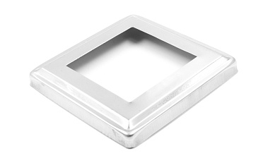 Низ стойки штампованный 135х135 мм, для трубы 81х81 мм, фигурный AISI 304 k376 купить в Омске Низ стойки штампованный 135х135 мм, для трубы 81х81 мм, фигурный AISI 304 k376 купить в Омске