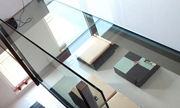 Сверхлегкое стеклянное перекрытие купить в Омске