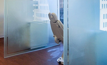 Стеклянные перегородки - вариант 6 в Омске. Готовые проекты ПерилаГлавСнаб