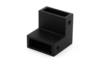 Соединитель труба-труба для трека 30х10 мм, 90°, нержавеющая сталь AISI 304, черная t460 BL купить в Омске Соединитель труба-труба для трека 30х10 мм, 90°, нержавеющая сталь AISI 304, черная t460 BL купить в Омске