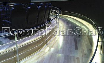 Ограждение со светильниками, встроенными в поручень в Омске. Готовые проекты ПерилаГлавСнаб Ограждение со светильниками, встроенными в поручень в Омске. Готовые проекты ПерилаГлавСнаб