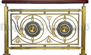 Латунные ограждения лестниц серия – Валгалла XL04 в Омске. Готовые проекты ПерилаГлавСнаб Латунные ограждения лестниц серия – Валгалла XL04 в Омске. Готовые проекты ПерилаГлавСнаб