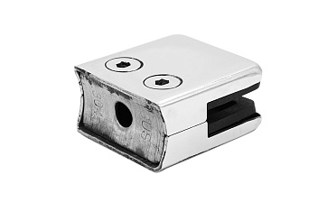 Стеклодержатель штампованный, под стекло 10 мм (5+5 мм), квадратный под стойку Ø38.1 мм (40х24х48 ) полированный AISI 304 k351-10 купить в Омске Стеклодержатель штампованный, под стекло 10 мм (5+5 мм), квадратный под стойку Ø38.1 мм (40х24х48 ) полированный AISI 304 k351-10 купить в Омске