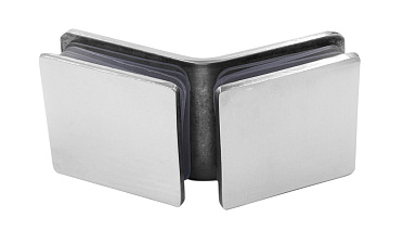 Коннектор для душевой кабины стекло-стекло 135° 45х45 мм латунь-хром t726 PC купить в Омске