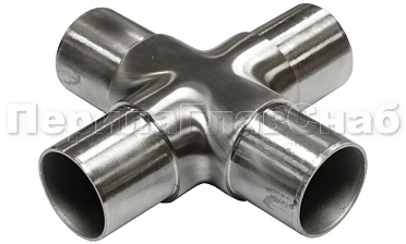 Соединение поручня Ø50.8 мм, крестовина (AISI 304) k361 купить в Омске