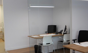 Стеклянные перегородки - вариант 8 в Омске. Готовые проекты ПерилаГлавСнаб