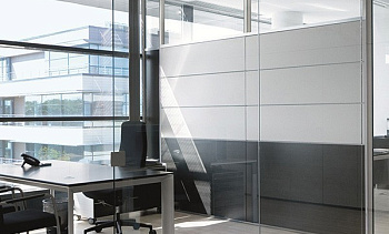 Стеклянные перегородки - вариант 7 в Омске. Готовые проекты ПерилаГлавСнаб