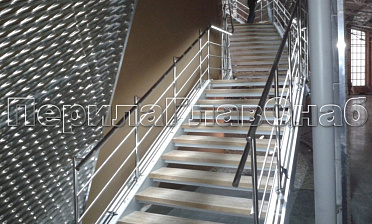 Нержавеющие перила и ограждения с подсветкой купить в Омске