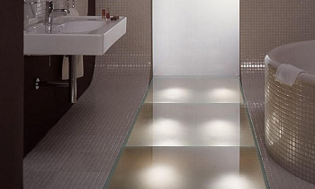 Стеклянные полы в ванной в Омске. Готовые проекты ПерилаГлавСнаб