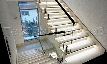 Ограждения лестничных маршей в Омске. Готовые проекты ПерилаГлавСнаб