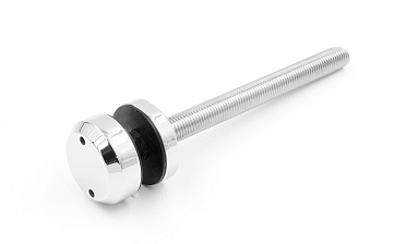 Комплект торцевого крепления несущего стекла, шпилька AISI316, гайка-шайба Ø50х10х18 мм с внутренней резьбой М16, полированный k277-2 купить в Омске