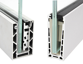 Алюминиевый профиль для стекла зажимной купить в Омске