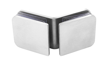 Коннектор для душевой кабины стекло-стекло 135° 45х45 мм шлифованный t726-2 SSS  купить в Омске