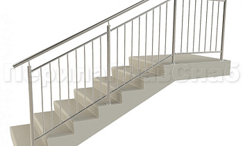 Нержавеющие ограждения для детских образовательных учреждений  с вертикальным заполнением “Частокол” - вариант №2 в Омске. Готовые проекты ПерилаГлавСнаб Нержавеющие ограждения для детских образовательных учреждений  с вертикальным заполнением “Частокол” - вариант №2 в Омске. Готовые проекты ПерилаГлавСнаб