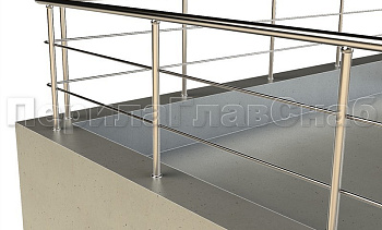 Ограждение на кровлю с ригельным заполнением в Омске. Готовые проекты ПерилаГлавСнаб Ограждение на кровлю с ригельным заполнением в Омске. Готовые проекты ПерилаГлавСнаб