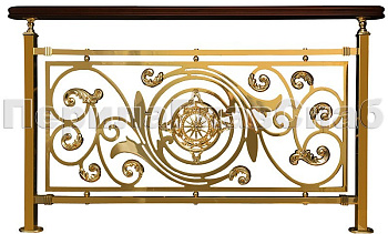 Латунные ограждения лестниц серии – Людовик XL03 в Омске. Готовые проекты ПерилаГлавСнаб Латунные ограждения лестниц серии – Людовик XL03 в Омске. Готовые проекты ПерилаГлавСнаб