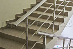 Ограждения из нержавеющей стали с тремя ригелями в Омске. Готовые проекты ПерилаГлавСнаб - фото 16