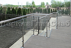 Стеклянные ограждения для улицы в Омске. Готовые проекты ПерилаГлавСнаб - фото 14