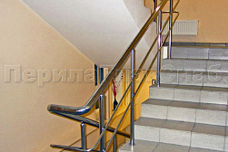 Перила и ограждения из нержавеющей стали с двумя ригелями в Омске. Готовые проекты ПерилаГлавСнаб - фото 11