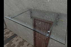 Консольные козырьки и навесы в Омске. Готовые проекты ПерилаГлавСнаб - фото 12