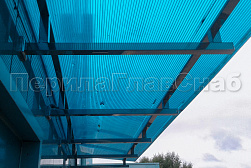 Консольные козырьки и навесы в Омске. Готовые проекты ПерилаГлавСнаб - фото 5