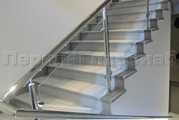 Ограждения для лестниц в Омске. Готовые проекты ПерилаГлавСнаб - фото 6