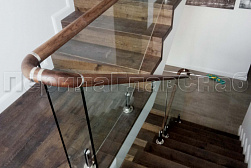 Перила и ограждения из нержавейки и дерева в Омске. Готовые проекты ПерилаГлавСнаб - фото 23