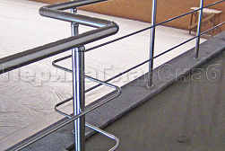 Перила и ограждения из нержавеющей стали с двумя ригелями в Омске. Готовые проекты ПерилаГлавСнаб - фото 13