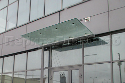 Стеклянные козырьки на вантах в Омске. Готовые проекты ПерилаГлавСнаб - фото 25