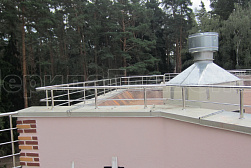 Ограждения для кровли из нержавеющей стали в Омске. Готовые проекты ПерилаГлавСнаб - фото 4