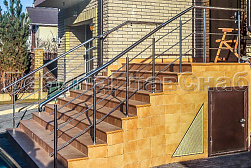 Ограждения из нержавеющей стали с тремя ригелями в Омске. Готовые проекты ПерилаГлавСнаб - фото 3