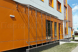 Козырьки и навесы на металлокаркасе в Омске. Готовые проекты ПерилаГлавСнаб - фото 15