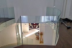 Стеклянные перила для атриумов в Омске. Готовые проекты ПерилаГлавСнаб - фото 22