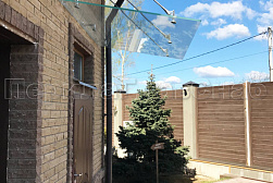 Стеклянные козырьки на вантах в Омске. Готовые проекты ПерилаГлавСнаб - фото 17