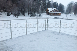 Перила и ограждения для террас в Омске. Готовые проекты ПерилаГлавСнаб - фото 17