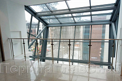 Стеклянные ограждения для торговых  и бизнес центров в Омске. Готовые проекты ПерилаГлавСнаб - фото 10