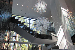 Стеклянные перила для лестниц в Омске. Готовые проекты ПерилаГлавСнаб - фото 19