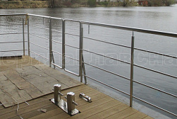 Ограждение лестницы от детей в Омске. Готовые проекты ПерилаГлавСнаб - фото 8