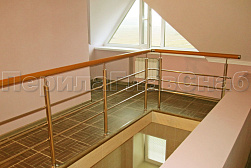 Ограждения из нержавеющей стали с тремя ригелями в Омске. Готовые проекты ПерилаГлавСнаб - фото 13